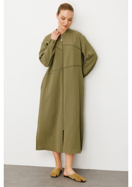 Özel Dokuma Kumaş Spor Zamansız Kap- Ferace-Haki modelleri