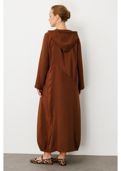 Perche Ince Ipekçe Dokulu Hafif Kap Ferace-Kahve indirimleri