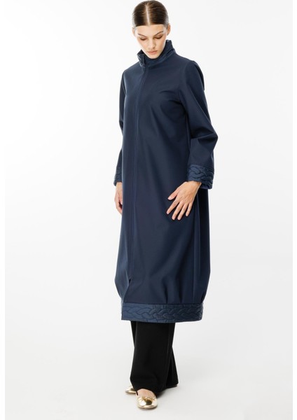 Örgü Desen Işlemeli Içi Polar Kaplı Hafif ve Konforlu Manto Kaban-Laci modelleri