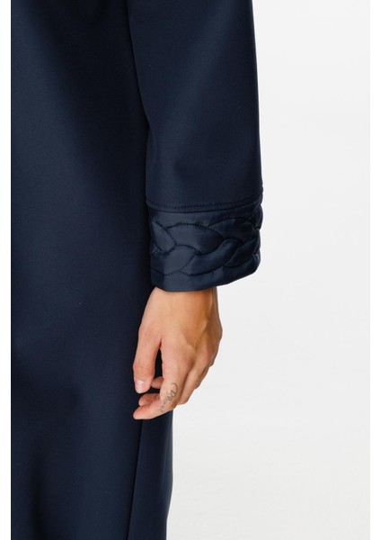 Örgü Desen Işlemeli Içi Polar Kaplı Hafif ve Konforlu Manto Kaban-Laci