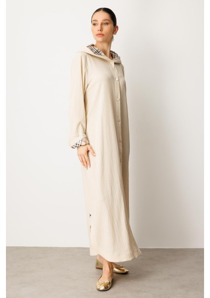 x Garni Spor Ince Hafif Özel Dokulu Zamansız Ferace Kap-Bej modelleri