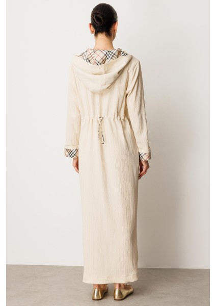 x Garni Spor Ince Hafif Özel Dokulu Zamansız Ferace Kap-Bej indirimleri