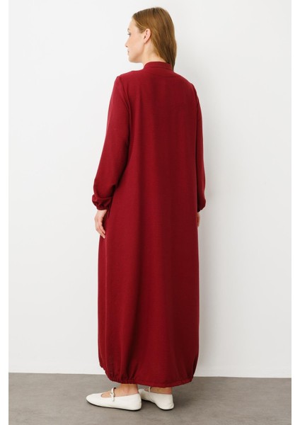 Mesh Poly - Cupra Detaylı Özel Işleme Desen Ferace Kap-Bordo indirimleri