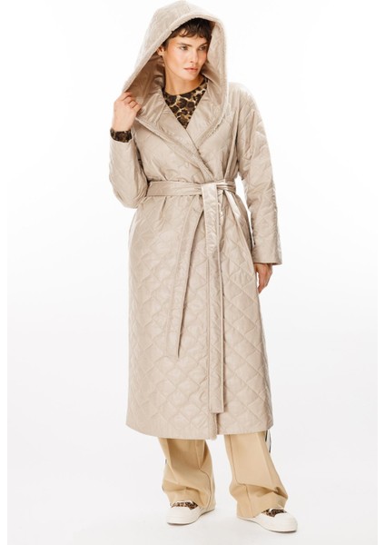 Sorf (Suni) Kürk Garni Baharlık Hafif Içi Dolgulu Spor Trenç Kap Kaban-Taş fiyatları