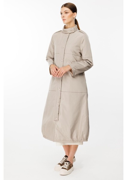 Newyork Iç Astarı Kapitone Dolgulu Çıt Çıt Kapamalı Spor Kaban-Taş fiyatları