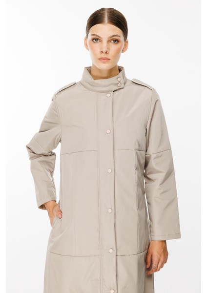 Newyork Iç Astarı Kapitone Dolgulu Çıt Çıt Kapamalı Spor Kaban-Taş modelleri