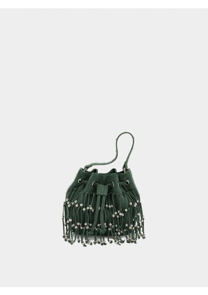 Püsküllü ve Boncuklu Parti Çantası fiyatları