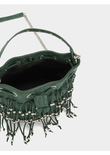 Püsküllü ve Boncuklu Parti Çantası fırsatları