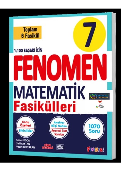 Fenomen Yayıncılık 7.sınıf Matematik Fasikül Seti (1-2-3-4-5-6. Sayılar)
