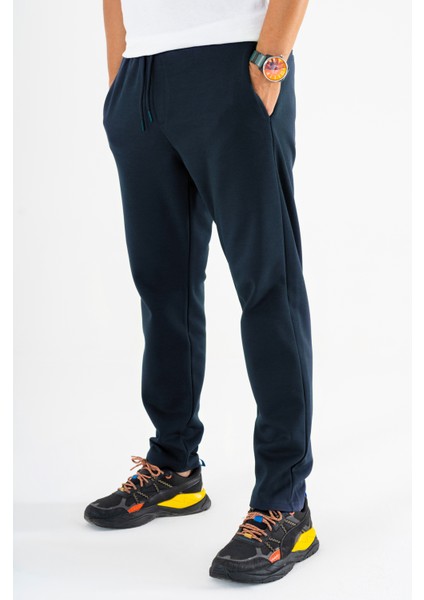 Erkek Lacivert Jogger Pantolon Bağcıklı Lastikli Bel Rahat Kesim Eşofman Altı fiyatları