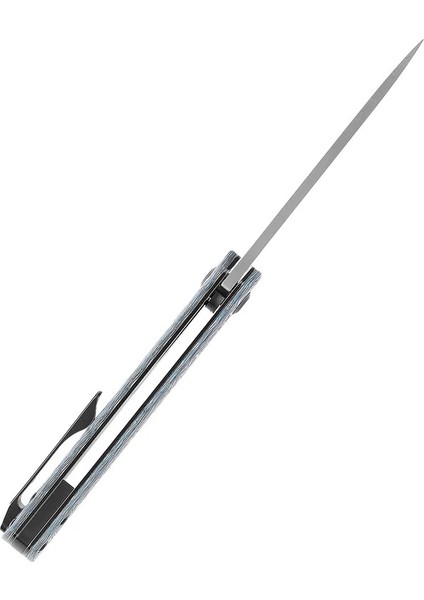 Foosa | Kayma Eklemi/flipper Bıçak | Mavi Beyaz Karbon Fiber Sap | Damascus Çelik Çakı | K2020T2 fırsatları