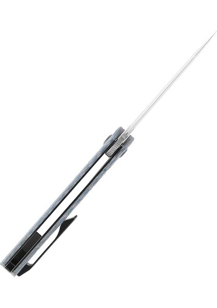 Foosa | Kayma Eklemi/flipper Bıçak | Mavi Beyaz Karbon Fiber Sap | Damascus Çelik Çakı | K2020T2 indirimleri