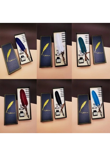 Tüylü Divit Kalem Seti