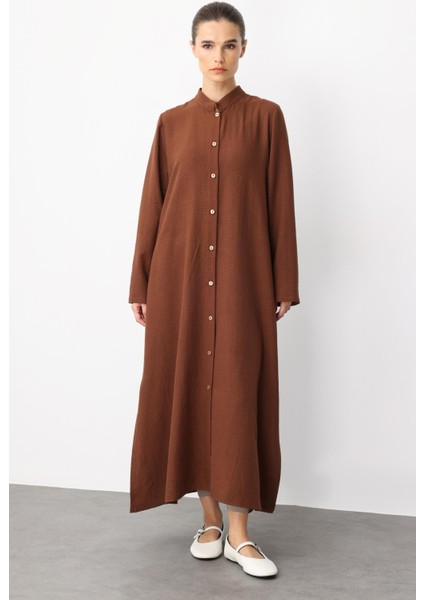 Mesh Sırt Desen Işleme Ipekçe Kumaş Spor Kap- Elbise- Ferace-Kahve fiyatları