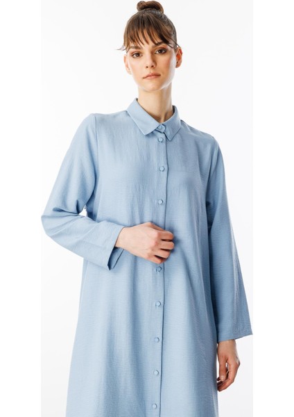 Nouvo Ipekçe Doku Kap / Elbise-Mavi indirimleri