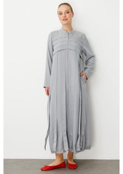 Rouge/ S Parça El Işi Dikiş Detaylı Elbise / Kap-Gri fiyatları