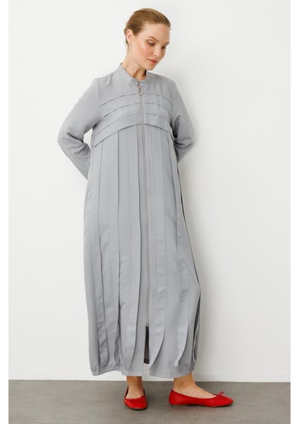 Rouge/ S Parça El Işi Dikiş Detaylı Elbise / Kap-Gri modelleri