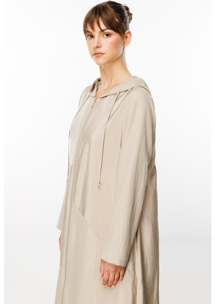 Perche Ince Ipekçe Dokulu Hafif Kap Ferace-Taş modelleri