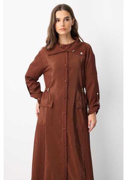 Poly /cupra Ön Beden Özel Dokuma Kumaş Spor Kap Ferace-Kahve fırsatları