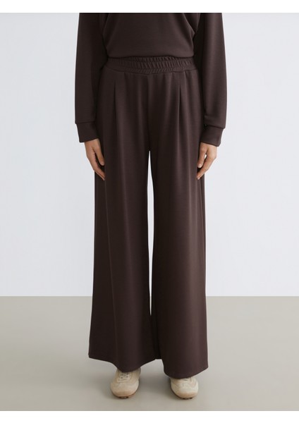 Beli Lastikli Geniş Paça Kadın Eşofman Altı fiyatları