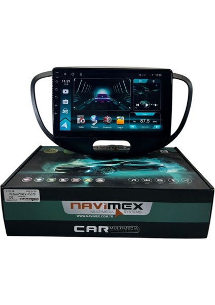 Hyundai I10 2010-2013 Navimex 6-128 (Fanlı) Profesyonel Oem Multimedia