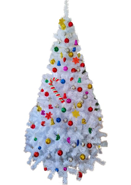 Yılbaşı Çam Ağacı Beyaz 210 cm 800 Dal