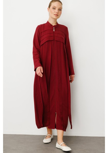 Rouge/ S Parça El Işi Dikiş Detaylı Elbise / Kap-Bordo fiyatları