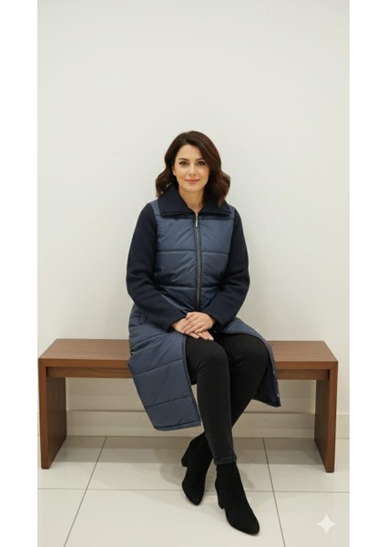 Kol ve Yaka Yüksek Yün Içerikli Triko Orta Bedeni Soft Elyaf Dolgulu Astarlı Zamansız Konforlu Hafif-Laci fırsatları