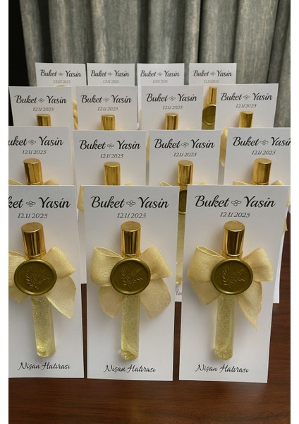 50ADET Kartlı Gold Mühür Sim Kurdele Detaylı Fısfısşişe Düğün Nişan Söz Hediyeliği Kolonya modelleri