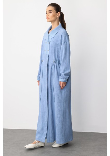 Y Yaka Ply-Cupra Garni Detaylı Spor Elbise Kap Ferace-Indigo modelleri