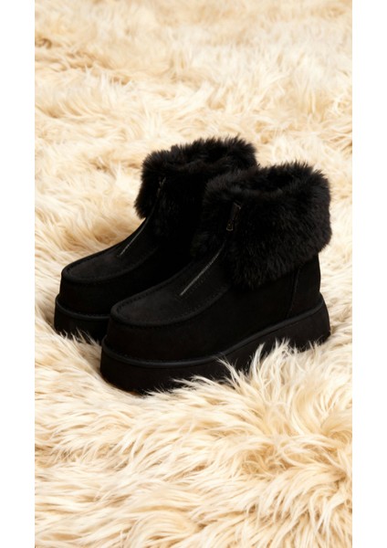 Kürk Detaylı Kadın Bot - Sıcak Tutan, Kaymaz Ortopedik Tabanlı Konforlu Kışlık Bot fiyatları