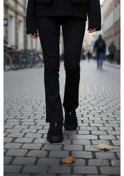 Kürk Detaylı Kadın Bot - Sıcak Tutan, Kaymaz Ortopedik Tabanlı Konforlu Kışlık Bot modelleri