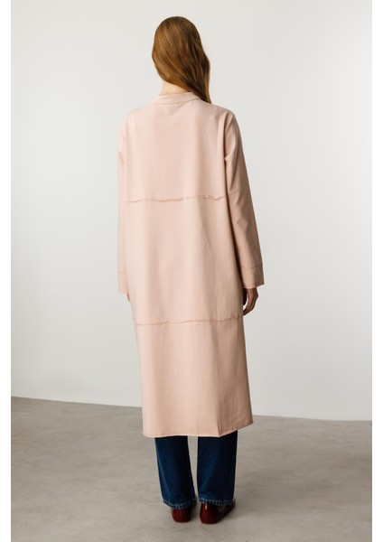 Fully Pamuk Karışımlı Ince Örme Spor Kap/ Ferace-Pudra indirimleri