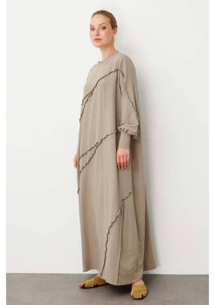 Parcha - Dikiş Ipekçe Doku Ribanalı Özel Elbise Kap-R-Vizon modelleri