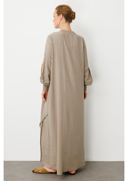 Parcha - Dikiş Ipekçe Doku Ribanalı Özel Elbise Kap-R-Vizon indirimleri