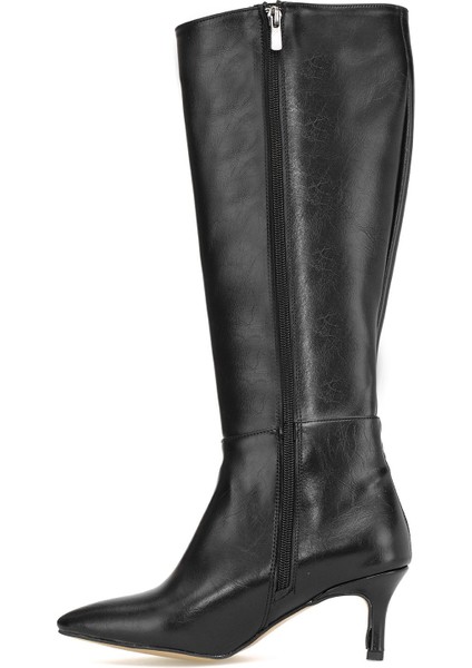 Elit BRK612C Kadın Topuklu Çizme Siyah modelleri