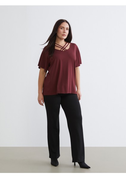 Büyük Beden Beli Lastikli Kadın Eşofman Altı