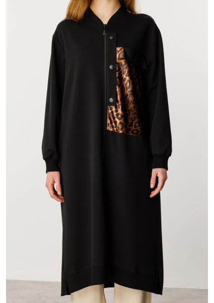 Leo Garni Pamuk Karışımlı Ince Örme Kap-Siyah indirimleri