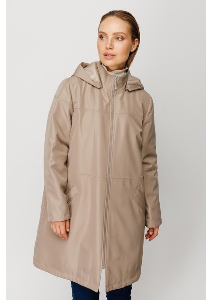 Ara Kat Dikiş Detaylı Zamansız Içi Kapitone Dolgulu Kaban-Taş fiyatları