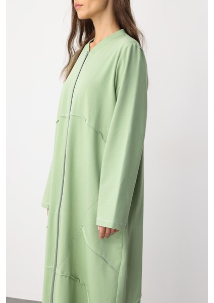 Spor Dikiş Detaylı Döküm Pamuk Karışımlı Örme Kap/ferace-Yeşil modelleri