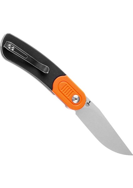 Reverie | Turuncu ve Siyah G10 Sap | Taş Yıkama 154CM Çelik Çakı | T2025B8 modelleri