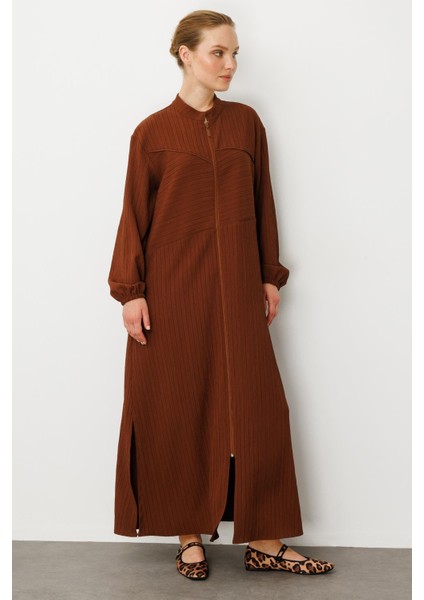 Özel Dokuma Kumaş Spor Zamansız Kap- Ferace-Kahve fiyatları