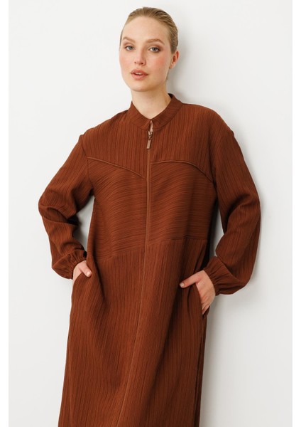 Özel Dokuma Kumaş Spor Zamansız Kap- Ferace-Kahve fırsatları