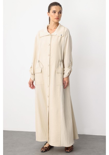 Poly /cupra Ön Beden Özel Dokuma Kumaş Spor Kap Ferace-Bej fiyatları