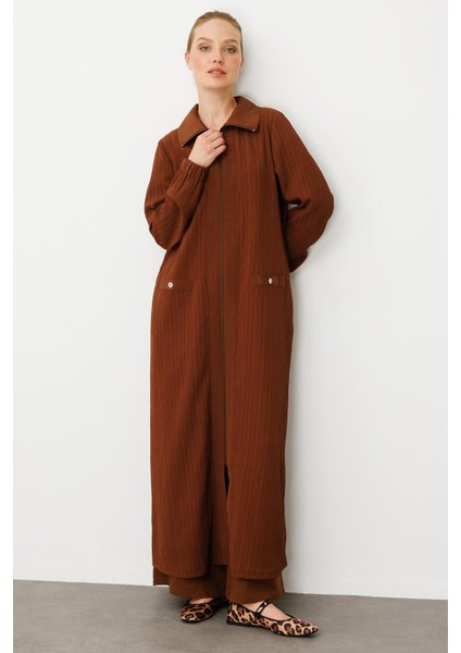 Has Garni Detaylı Özel Dokuma Kap / Ferace-Kahve fiyatları