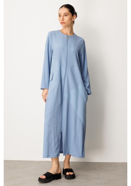 x Tasarım Özel Dokuma Tam Boy Zamansız Kap Ferace-Indigo fırsatları