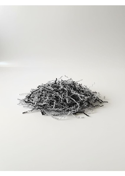 Siyahbeyaz 150 gr Kırpık Kağıt, Z Zigzag, Süs Hediye Kutu Dolgu Kağıt Kırpık Kutu Içi Süsleme