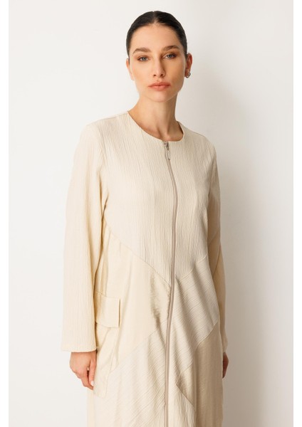 x Tasarım Özel Dokuma Tam Boy Zamansız Kap Ferace-Bej indirimleri