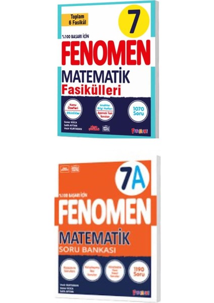 7.sınıf Fenomen Matematik Fasikül Seti (1-2-3-4-5-6. Sayılar) + Matematik A Soru Bankası