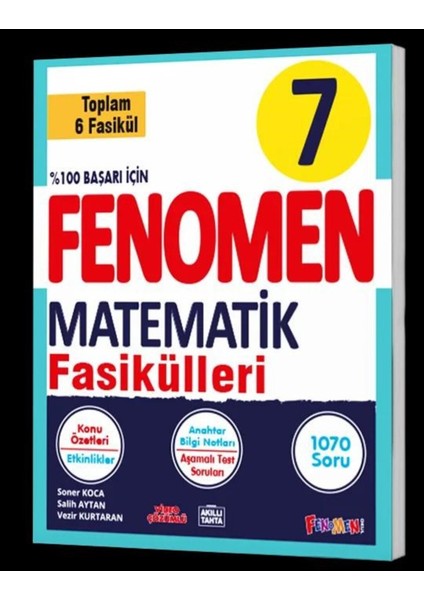 7.sınıf Fenomen Matematik Fasikül Seti (1-2-3-4-5-6. Sayılar) + Matematik A Soru Bankası fiyatları